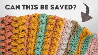 Fix Your Crochet Blanket Easy Border Solution for Uneven Edges [upl. by Chud921]