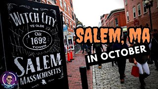 Salem Walking Tour  Visiting Salem Massachusetts in October  Walk around the town of Salem [upl. by Strander]