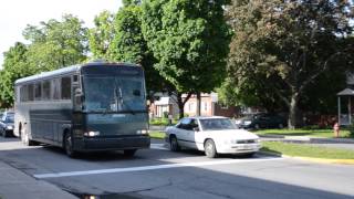 OLD MCI COACH  BUS SIGHTING  T6V92 DETROIT DIESEL [upl. by Elleirol]