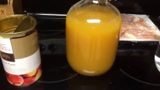 Homemade Peach Wine  Vintners Harvest Puree [upl. by Aimit]