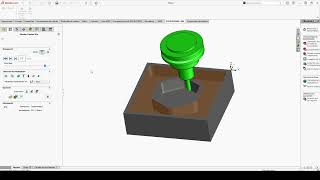 SolidWorks CAM Ejercicio C1 [upl. by Htabazile]