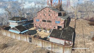 Fallout 4 Settlements  Abernathy Farm  No mods cc content commands and glitches [upl. by Tallula]