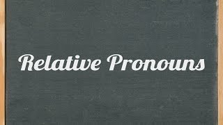 Relative pronouns who which that whose whom amp what  English grammar tutorial video lesson [upl. by Noyar]