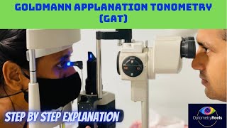 Tonometry  Goldmann Applanation Tonometry  IOP optometryreels [upl. by Ellyn]