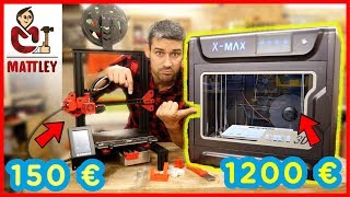 Stampante 3D da 150€ CONTRO stampante 3D da 1200€  QIDI XMax VS Alfawise U30 PRO [upl. by Leacim]