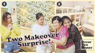 Tropical Inspired amp Small Bedroom Makeover  Surprise for a Super Lola  Free Makeover by Elle Uy [upl. by Abelard]