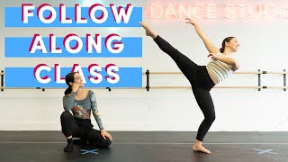 Beginner Contemporary Dance Class Warm up amp Routine [upl. by Salangia]