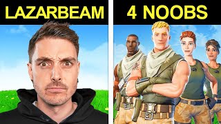 Can 4 Fortnite Noobs Beat LazarBeam [upl. by Lein]