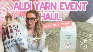 ALDI YARN EVENT  Yarn Haul Come To Aldi Yarn Event With Me 🧶  DK Aran amp Cake Yarns [upl. by Votaw]