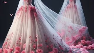 viralvideo Most beautiful gowns  Prom Dresses Princess ball gownwedding dresses ideas ballgown [upl. by Natanhoj808]