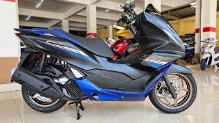 New 2023 Honda PCX160 Midnight Race Edition Blue Black [upl. by Bacchus]