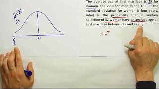 Applying the central limit theorem to find probability example 1 [upl. by Yesdnik]