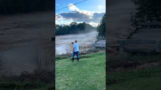 Tennessee bridge collapses into river amid Helene flooding [upl. by Ingar]