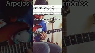 Arpejos Campo Harmônico C Major guitar lesson guitarlesson guitarra [upl. by Farrica]