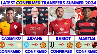 ZIDANE TO MAN UNITED🔥 LATEST CONFIRMED TRANSFER NEWS SUMMER 2024 MARTIAL TO FLAMENGO [upl. by Dickenson]