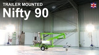 Nifty 90 Product Video  Trailer Mounted Cherry Picker from Niftylift [upl. by Aelam]