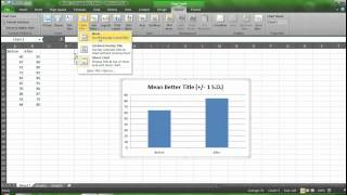 Graphing Means and Standard Deviations with Excel [upl. by Ystap654]