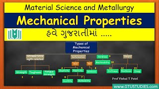 Mechanical Properties in Gujarati  MSMFMDDME  Ch1Topic 2 [upl. by Nwahs818]