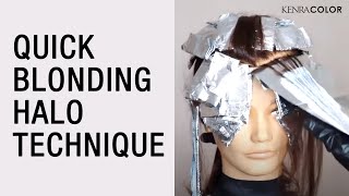 Quick blonding halo technique amp tips on salon solutions to athome hair color problems  Kenra Color [upl. by Firmin]