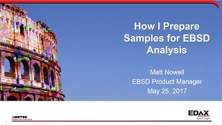 Learn How I Prepare Samples for EBSD Analysis [upl. by Dez]