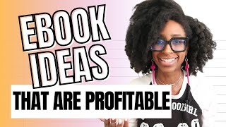 EBOOK IDEAS  How To Find PROFITABLE eBook Ideas To Make Money Online Writing Books [upl. by Eiluj]