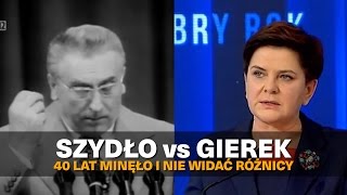 Szydło vs Gierek 40 lat minęło i nie widać różnicy [upl. by Sucramaj]