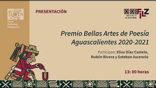 Presentación Premio Bellas Artes de Poesía Aguascalientes 20202021 [upl. by Krishnah]