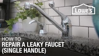 How to Fix A Dripping or Leaky Single Handle Faucet [upl. by Naharba]