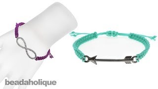 Instructions for Making the Link Macrame Bracelet Kits [upl. by Bailey]