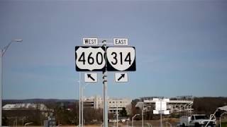 VDOTs Diverging Diamond Interchange opens on Route 460 onto Southgate Drive [upl. by Wu]