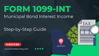 IRS Form 1099INT and Municipal Bond Interest Income  StepbyStep Reporting on Form 1040 [upl. by Nnairol]