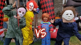 PENNYWISE VS JASON VORHEES VS CHUCKY VS MICHAEL MYERS HORROR DEATH MATCH [upl. by Iny747]