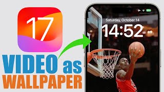 How to Set VIDEO as Lock Screen Wallpaper on iPhone  iOS 17 [upl. by Ttehr]