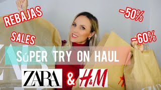 SÚPER TRY ON HAUL ZARA y HampM  primeras REBAJAS invierno 2024  AlinaJechiu [upl. by Way]