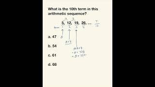 What is the 10th Term In This Arithmetic Sequence [upl. by Richey]