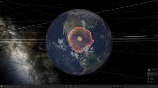 SemiRealistic Chicxulub Asteroid Impact Simulation Earth and Evolution Universe Sandbox [upl. by Coumas]