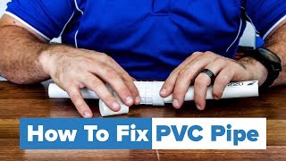 How to Fix Broken PVC Pipe Leak [upl. by Ellicec975]