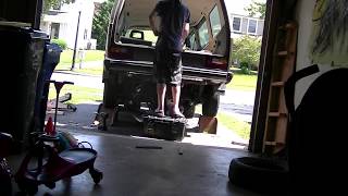 18t vanagon engine installation time lapse [upl. by Ydaf]