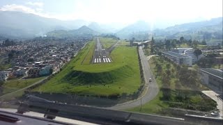 Most Difficult Landing in Colombia  Cockpit View HD 1080p [upl. by Heti441]