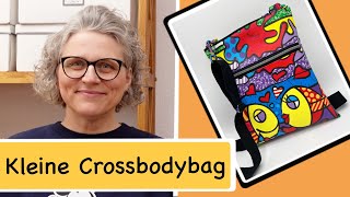 kleine Crossbodybag nähen  kostenlose Maße [upl. by Nalro]