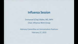 February 2019 ACIP Meeting  Influenza Vaccines [upl. by Ahsinom792]