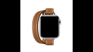 URVOI Apple Watch Attelage Double Tour leather band [upl. by Ayirp]