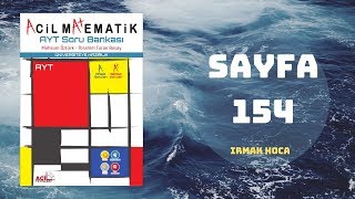 ACİL MATEMATİK AYT ÇÖZÜMLERİ SAYFA 154 2019 [upl. by Jarlen]