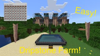 Easy 11960 Dripstone Farm Bedrock and Java [upl. by Tocci141]