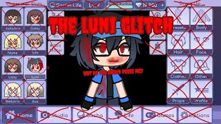 Scary luni gacha life glitch [upl. by Elleirad196]