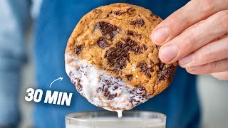 The 30Minute Thin and Crispy Chocolate Chip Cookie [upl. by Korten743]