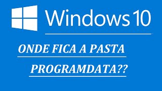 PASTA PROGRAMDATA  ENCONTRE NP WIN 7 E 10 [upl. by Amitak646]