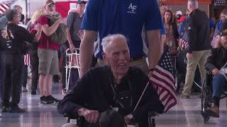 World War II veterans take off for France for 80th anniversary of DDay [upl. by Ailemak]