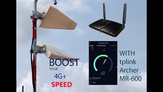 Boost Your 4g Speed  tplink Archer MR600 Router with LPDA Antenna [upl. by Favien]