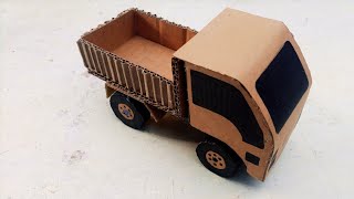 How to make simple cardboard car  Very simple [upl. by Enerol721]